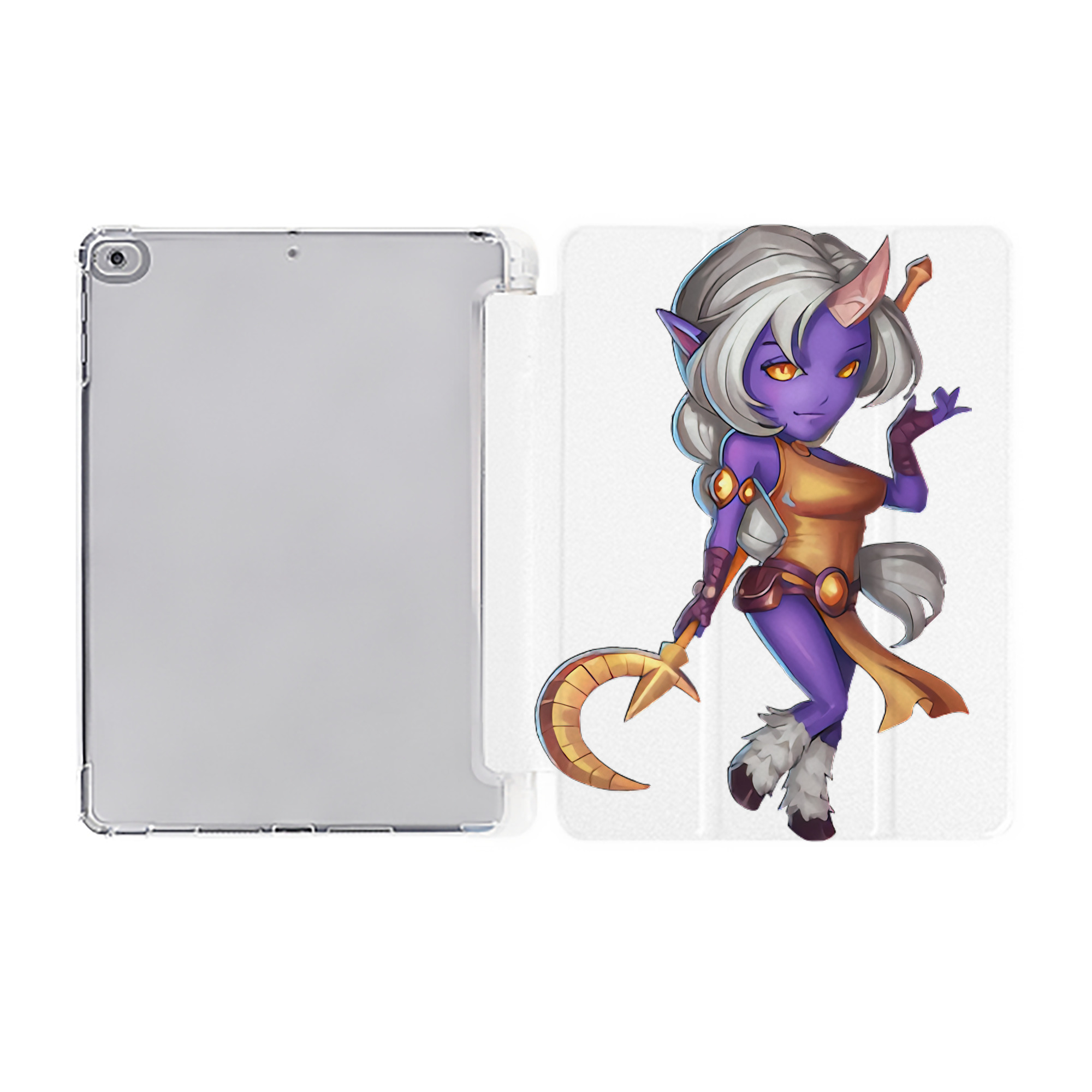 （画像用） リーグ・オブ・レジェンド League of Legends LOL IPad ケース ペン収納付き 三つ折りスタンド PUレザー×シリコン 対応機種9.5/10.5/10.9インチ